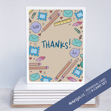 Load image into Gallery viewer, thank you pencils + stamps
