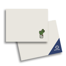 Load image into Gallery viewer, flat note card set cactus (8 cards + envelopes)