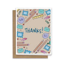 Load image into Gallery viewer, thank you pencils + stamps