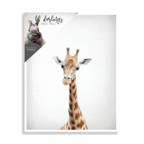 lil' darling giraffe print