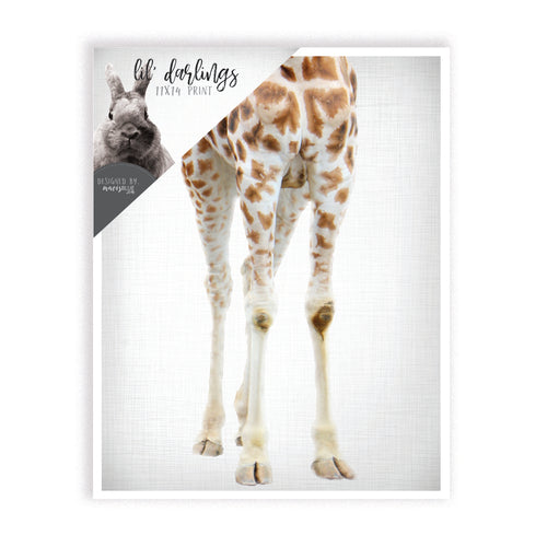 lil' darling giraffe legs print