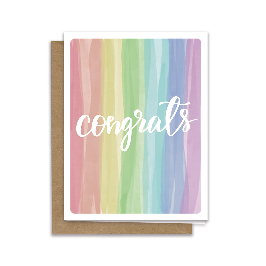 congrats watercolor