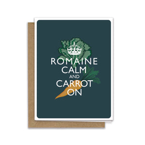 romaine calm + carrot on