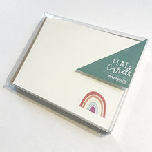 Load image into Gallery viewer, flat note card set rainbow (8 cards + envelopes)